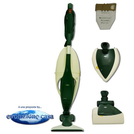 Folletto Vorwerk Vk 130-131 con spazzola HD + EB 350/51 Battitappeto / Battimaterasso + PL 515 Lucidatrice