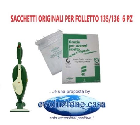 Sacchetti originali per Folletto VK 135-136